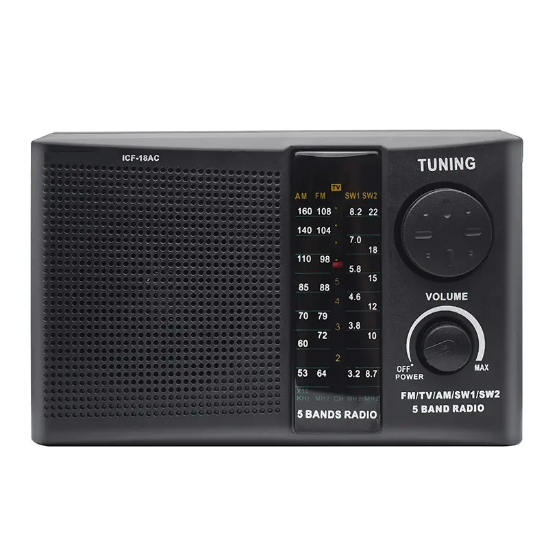 Rádio portátil de plástico antigo, rádio antigo de longo alcance vintage novo am fm sw usb sd de 2021