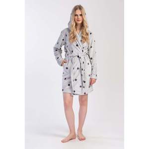 Bata de Baño para Mujer, Suave, con Capucha, Manga Larga/Corta, Cintura Elástica, Transpirable, Estampado Sexy, para Invierno y Uso Doméstico - Product Image 4