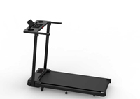 Tapis de course électrique pliable pour entraînement cardio et renforcement musculaire, avec écran LED et table intégrée