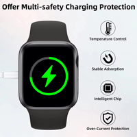 Pengisi daya Jam USB nirkabel magnetis grosir kabel pengisi daya nirkabel untuk jam tangan seri 1 2 3 4 5 6 7 8