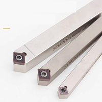 Porte-outil de tournage CNC SCMCN AFDJ, insert diamanté pour tournage externe, revêtement au nitrure de titane, 62-68 HRC, type à vis, acier à ressort