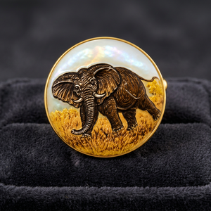 Boutons de luxe personnalisés en laiton avec motifs nacre et coquillage, faits à la main pour blazer de costume de fête pour homme - Product Image 5
