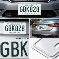 Vente Flash : Plaque d'Immatriculation Personnalisée Multi-Scénarios, Économique, en Aluminium pour Voiture (Arrière/Avant), Décoration Murale, Enseigne de Bar, Cadeau Souvenir