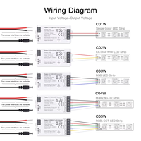 Contrôleur LED WiFi Zigbee 3.0 PWN DIM CCT RGB RGBW RGBCCT, passerelle double mode Tuya Smart Things pour bande LED DC5V-24V