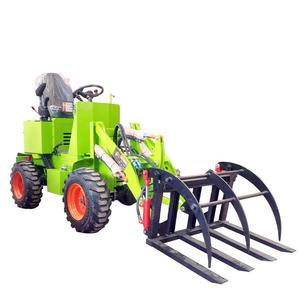 Прямая Продажа с фабрики 500 кг 0.5ton мини фронтальный погрузчик трактор Электрический/дизельный небольшой колесный погрузчик - Product Image 5