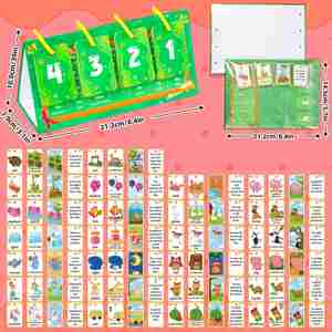 Material Escolar Educativo, Herramienta de Aprendizaje, 104 Piezas, Vocabulario, Gramática, Frases, Entrenamiento, Construcción de Oraciones, Tabla de Frases - Product Image 5