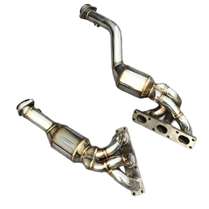 Colector de escape para <span class=keywords><strong>BMW</strong></span> 325/330 <span class=keywords><strong>E46</strong></span> 2.5L/3.0L 2001-2012 tubo de bajada de escape con catalizador tubo silenciador de escape de coche de acero inoxidable - Product Image 5