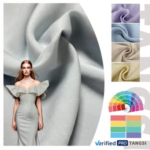 20% linen 80% sợi nhuộm <span class=keywords><strong>viscose</strong></span> pha trộn mềm tùy chỉnh vải cho áo, bông Rayon Linen trong CuộN - Product Image 1