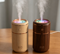 Humidificateur portable mini à brume froide avec éclairage LED rotatif, ultra silencieux, arrêt automatique et ions négatifs – Vente en gros