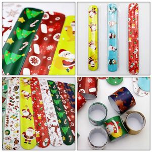 2024 Christmas Gift <b>Slap</b> Bracelet Party Circle Kids Holiday Wrist Snap <b>Band</b> for Children - Product Image 4