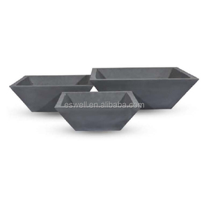 Jardinières carrées trapézoïdales de 45 cm pour l'extérieur, pots décoratifs pour projets de plantation - Product Image 1