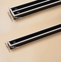 Diffuseur linéaire à double fente en alliage d'aluminium anticorrosion pour systèmes CVC extérieurs modernes – Sortie d'air de plafond dissimulée