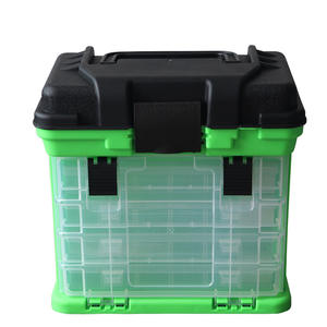 उच्च गुणवत्ता 27*26*17 सेमी 1285 ग्राम थोक 4 दराज बड़े कार्प कस्टम मछली पकड़ने बॉक्स प्लास्टिक सीट सहायक उपकरण - Product Image 4