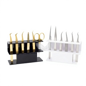 Wholesale Lash Extension Supplies Tweezer Holder Stand Acrylic Display Storage for 6 and 7 Pcs Tweezers <b>Shelf</b> Holder - Product Image 1