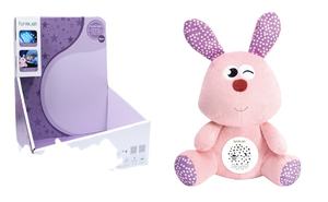 Jouets en peluche pour enfants avec projection de ciel étoilé et son et lumière, pour les enfants de 0 à 24 mois - Product Image 1