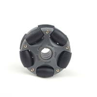 Roue omnidirectionnelle solide Sd 58 mm 14135S, anti-crevaison, compatible LEGO NXT, durable, en nylon, polyuréthane, acier, caoutchouc, plastique, type pivotant