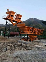 Lini Produksi Beton Siap Pakai Hongxing 35m3/jam HZS35 dengan Pilihan Pengisian Skip Bucket, Pengumpan Agregat Dua-Bin/Tiga-Bin