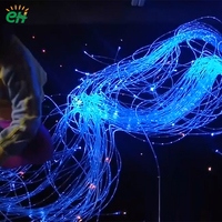 Fibre optique LED en plastique PMMA de 0,75 mm/1 mm/1,5 mm avec résistance à l'eau IP68 pour les décorations de festivals d'arbres et les salles sensorielles