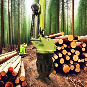 Durable Hydraulic Rotating <b>Log</b> Grapple, Heavy Duty Wood Grab for Construction and Engineering - Product Image 6