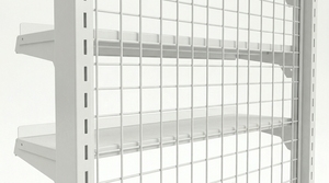 Panel de malla Newtek de acero laminado en frío con reverso de malla de una sola cara, marco metálico moderno con recubrimiento en polvo, blanco, negro, personalizable - Product Image 5