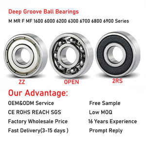 Rodamientos de cubo de bicicleta con doble sellado negro 17287 2RS RS 17x28x7mm rodamiento de bolas para auriculares de bicicleta - Product Image 2