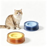 Gamelle flottante anti-déversement premium pour animaux de compagnie – Abreuvoir transparent anti-bave pour l'alimentation quotidienne des chiots et chatons à la maison