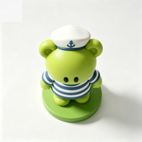 Figurine de bureau personnalisable en PVC de la série Ours Marin Vert, boîte mystère de 5 cm, jouet décoratif unisexe, cadeau pour les 14 ans et plus