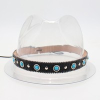 Ceinture en cuir PU style bohème, bandeau décoratif pour chapeau, accessoire vestimentaire, ceinture de taille et cordon de jupe tendance, vente en gros