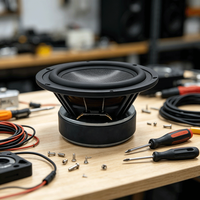Altavoz Subwoofer Portátil de 100W de Rango Completo con Conectividad WiFi, Control por Voz, Sistema Digital Mini para Interiores/Exteriores