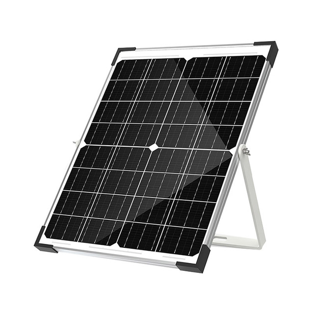 Fast Charging 40w 50W 60w 80w 100w Glass Monocrystalline Solar Panel 12V 18v with Bracket Solar Power Panels Car Bike