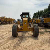 Niveleuses manuelles sur roues Caterpillar 140K d'occasion à haute efficacité avec moteur diesel et pompe PLC - Bonne qualité à vendre