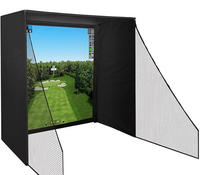 Filet d'entraînement de golf avec cible en tissu 10x8 pieds, filet de frappe pour le golf en intérieur, jardin et garage, résistant aux impacts