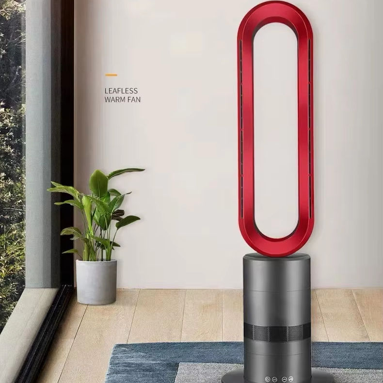 DC Brushless Motor Bladeless Fan Home Use Pedestal Tower with Air Cooling  Heater Electric Power Floor PTC Ceramic Wire Fan