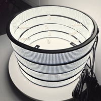 Kit d'éclairage de roues Kingshowstar 4 pièces 17 pouces 20 rangées avec module, anneaux lumineux LED double face blanc pur 10 rangées pour camion