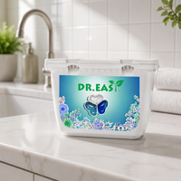 Pod Deterjen Cuci Pakaian Ramah Lingkungan Sekali Pakai untuk Air Dingin 3 in 1, Gel Beads Hemat Energi, Siklus Cuci Cepat, Aroma Floral