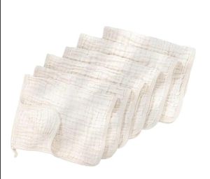 Baberos de Muselina de Algodón Ecológicos para Bebés, Diseño en Forma de Flor, Doble Capa Absorbente, Cierre de Botón a Presión, para Recién Nacidos - Product Image 5