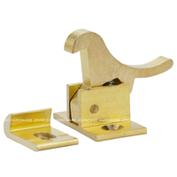 Loquet à bascule en laiton pour fenêtres et bureau, 10 pièces, Compression à ressort, couleur or