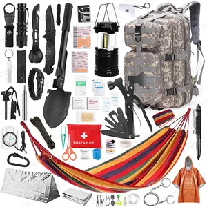 Mới Nâng Cấp 172 Trong 1 Khẩn Cấp Survival Kit Viện Trợ Đầu Tiên Hoang Dã Cắm Trại Phiêu Lưu Động Đất Lớn Đi Bộ Đường Dài Ba Lô Survival Kit