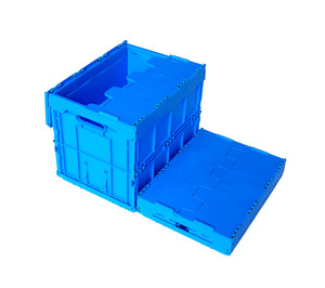 Giá rẻ nhựa có thể gập lại thùng bán buôn nhựa di chuyển hộp container Thùng Stackable Thùng nhựa cho trái cây và rau quả - Product Image 1