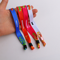 Bracelet promotionnel personnalisé en polyester pour événements et festivals avec logo, bracelet de poignet, cadeau d'entrée VIP