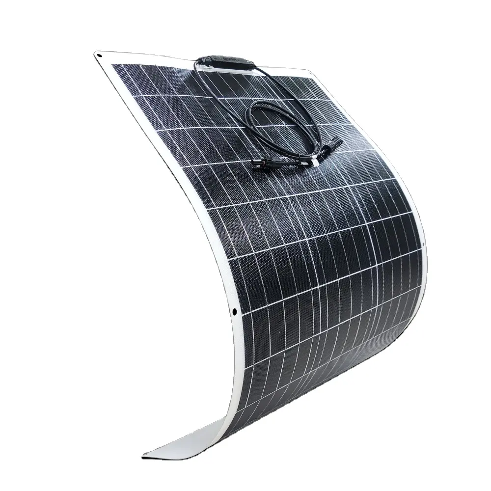 Panel Solar semiflexible para acampada, coche, barco, 80W, 100W, 150W, 18V, OEM, Mono ETFE, personalizable