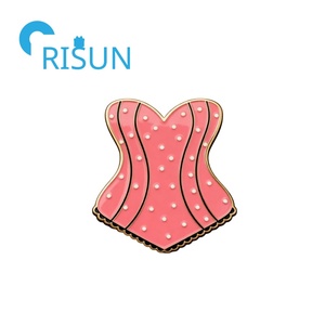 Personnalisé Métal <span class=keywords><strong>Sexy</strong></span> Rose Bikini Sous-Vêtements Costume Épinglette Badge Dessin Animé Fille Soutien-Gorge Caleçon Intime Culotte Épingles En Émail Broches - Product Image 5