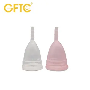 Medical Grade Silicone Reusable women Period Cup Foldable Sterilizer Cup Ladies organic soft Menstrual Cup