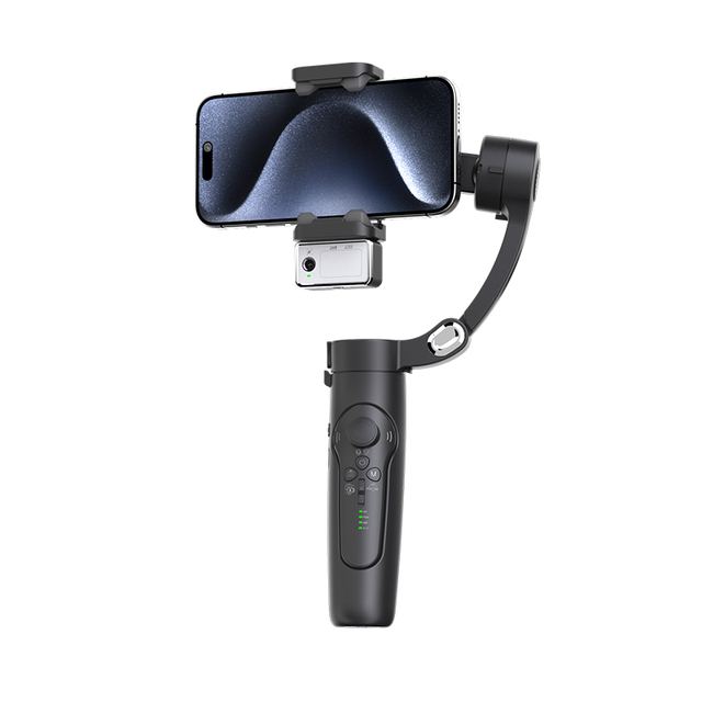 Professional Photography Stabilizers AI Face Tracking Tripod Gesture Control with Fill Light 3-Axis Handheld Gimbal Stabilizer