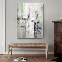 Peinture à l'huile abstraite sur toile, grande œuvre d'art murale peinte à la main, décoration intérieure, vente en gros