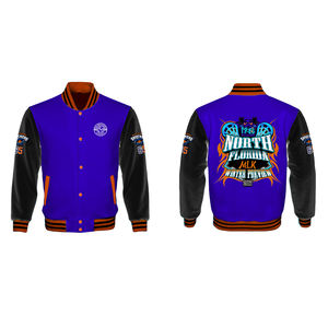 Chaqueta Varsity Personalizada para Hombre, Material de Lana, Temporada de Invierno, Talla Grande, Decoración de Oveja, Botones, Estilo Béisbol, para Adultos, Venta al Por Mayor - Product Image 5