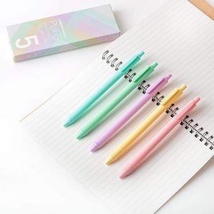 Bolígrafos de Gel Retráctiles KACO Soft Touch, Serie Macaron, Paquete de 5, Tinta Negra, Escritura Suave, para la Escuela, Oficina y Hogar - Product Image 3