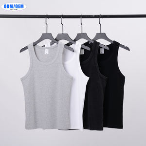 Chalecos de Verano para Hombre al por Mayor, Estilo Vintage, Lavado Ácido, Sin Mangas, Poliéster/Algodón, con Logotipo Personalizado, Camisetas sin Mangas para Hombre - Product Image 2