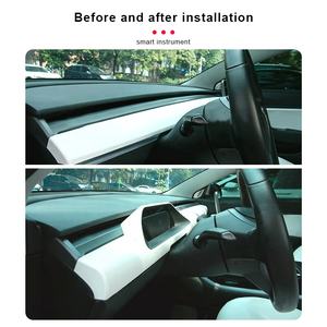 เครื่องวัดความเร็วรถดัดแปลง2021 2022,อุปกรณ์ HUD ในรถยนต์หน้าจอ LCD รถสเตอริโอสำหรับ <span class=keywords><strong>Tesla</strong></span> รุ่น <span class=keywords><strong>Y</strong></span> - Product Image 5