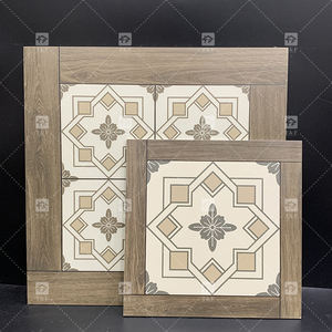 Nouveau Design Carreaux Sol 60x60 Carrelage de parquet en bordure de bois vintage Carrelage de sol rustique en porcelaine à faible absorption d'eau - Product Image 6